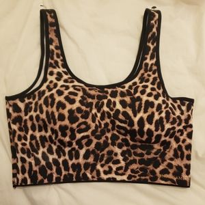 COPY - Vince Camuto Lepard print sports Bra